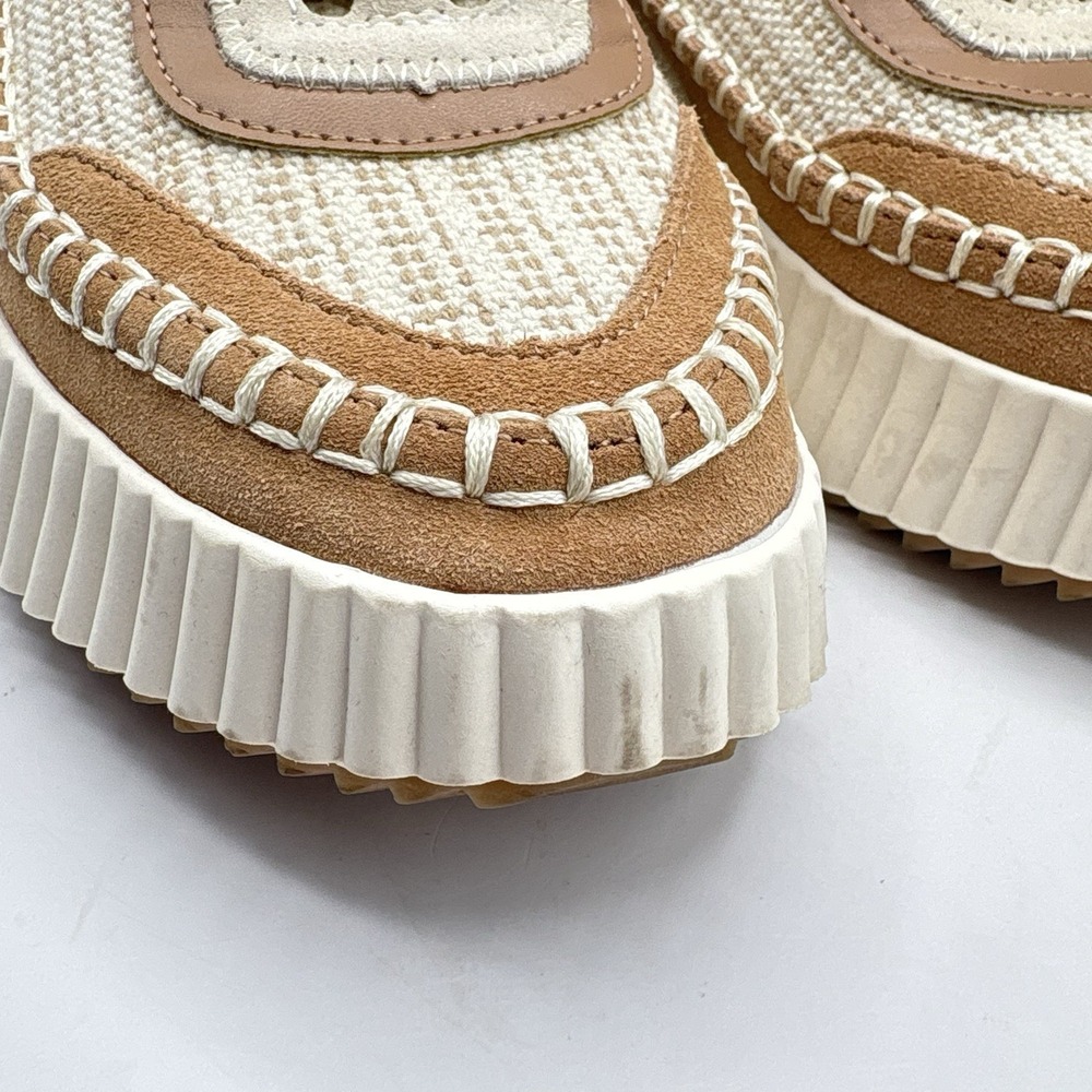 Dolce Vita Dolen Sneaker Womens Size 10 Tan And Cream - Picture 4 of 9
